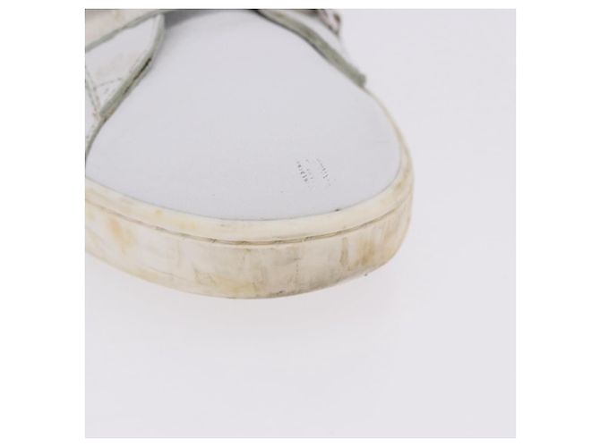 GUCCI Web Sherry Line Kinderschuhe aus Leder Weiß Auth ar14270 - Ansicht 7