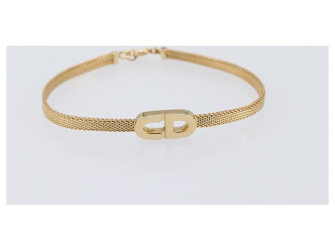 Bracciali Christian Dior metallo set da 3 Oro Auth SW2817 D'oro - vista 12
