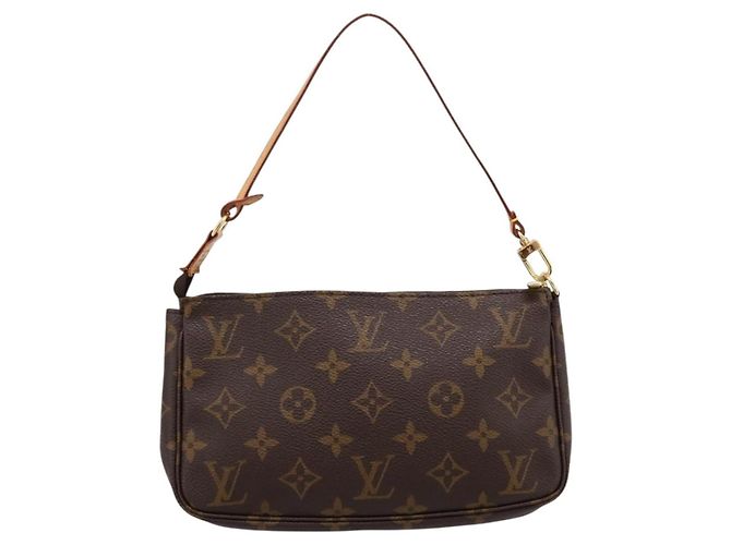 LOUIS VUITTON Monogram Pochette Accessoires Pouch M51980 LV Auth BA15816V Monogramma - vista 2