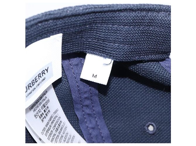 BURBERRY Kappe aus Baumwolle Navy Red Auth BA15549 Rot Marineblau - Ansicht 12