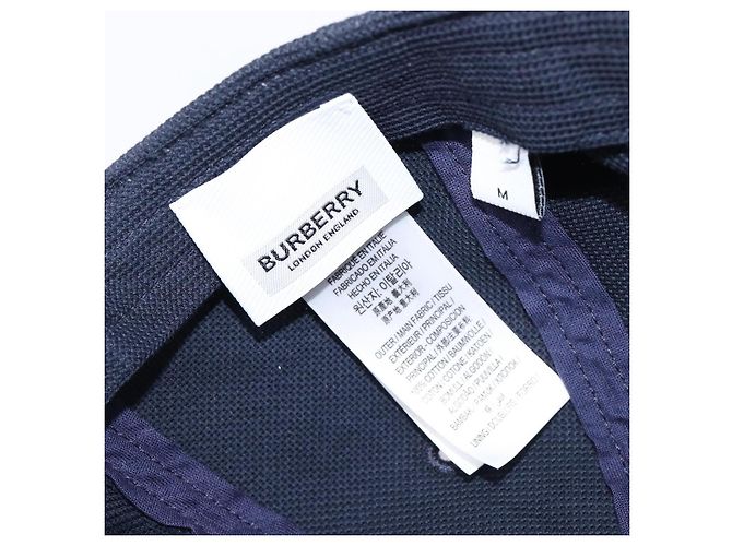 BURBERRY Kappe aus Baumwolle Navy Red Auth BA15549 Rot Marineblau - Ansicht 16