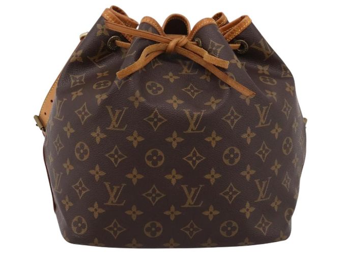 Borsa a tracolla LOUIS VUITTON Monogram Petit Noe M42226 LV Auth 203112V Monogramma - vista 13