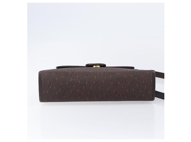 Autre Marque Borsa a mano SAINT LAURENT PVC Canvas 2way Brown Gold Auth BA15808A Marrone D'oro - vista 5