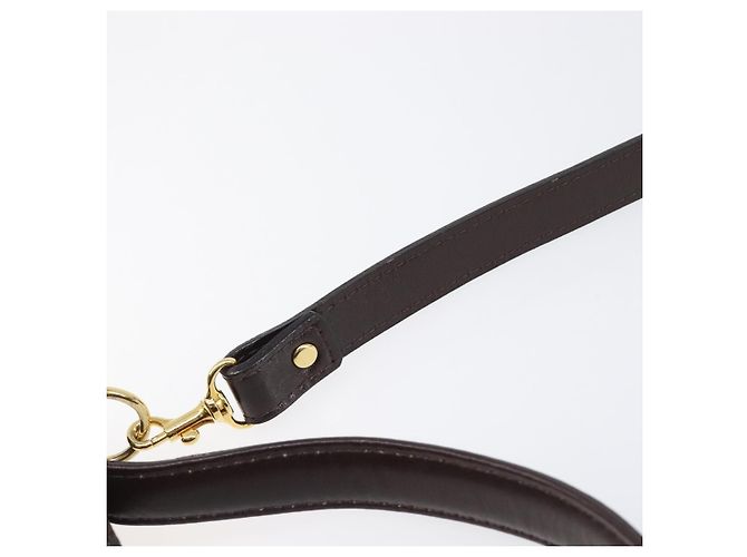 Autre Marque Borsa a mano SAINT LAURENT PVC Canvas 2way Brown Gold Auth BA15808A Marrone D'oro - vista 9