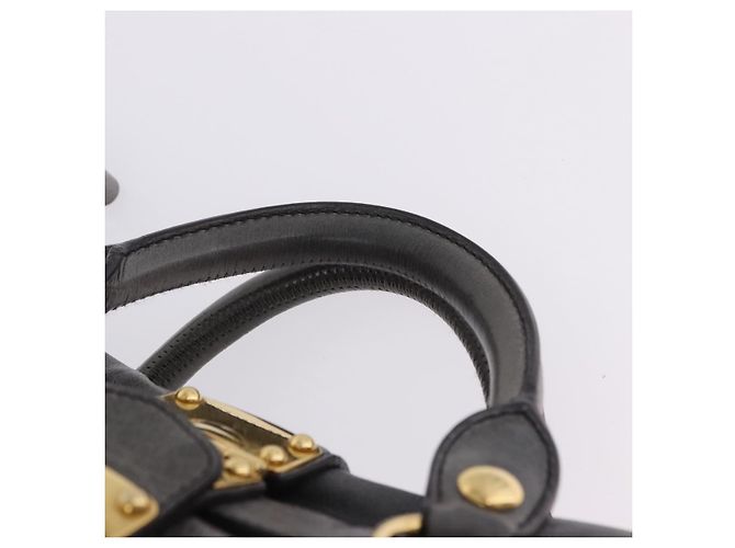 Borsa a Mano Miu Miu in Pelle 2way Grigio Tono Oro Auth 167623M Marrone - vista 15