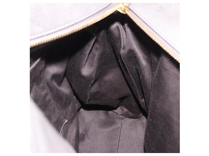 Borsa a Mano Miu Miu in Pelle 2way Grigio Tono Oro Auth 167623M Marrone - vista 30