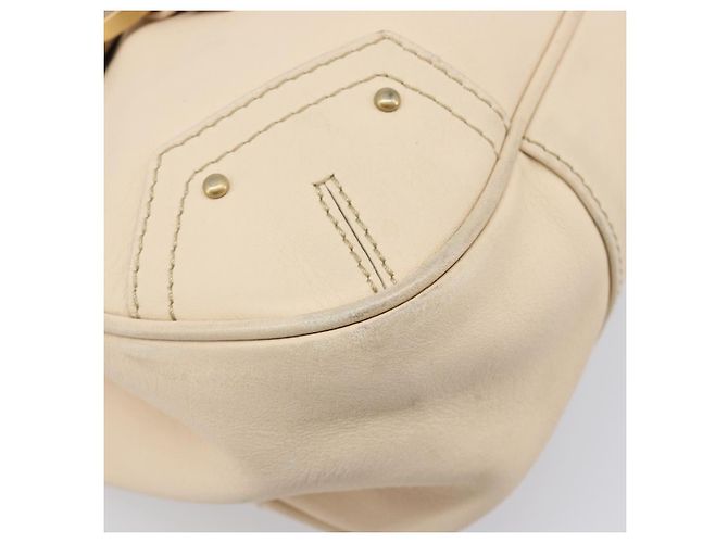 BALLY Tote Bag aus Leder Ivory Gold Auth 204370A Golden Roh - Ansicht 14