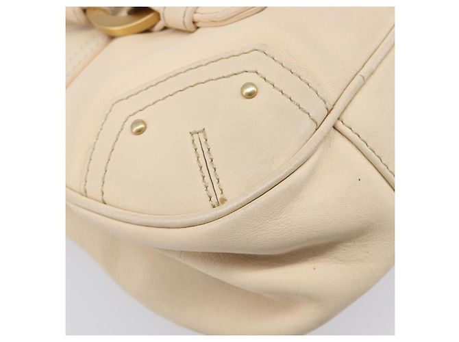 BALLY Tote Bag aus Leder Ivory Gold Auth 204370A Golden Roh - Ansicht 16