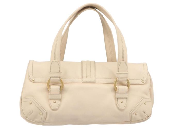 BALLY Tote Bag aus Leder Ivory Gold Auth 204370A Golden Roh - Ansicht 2