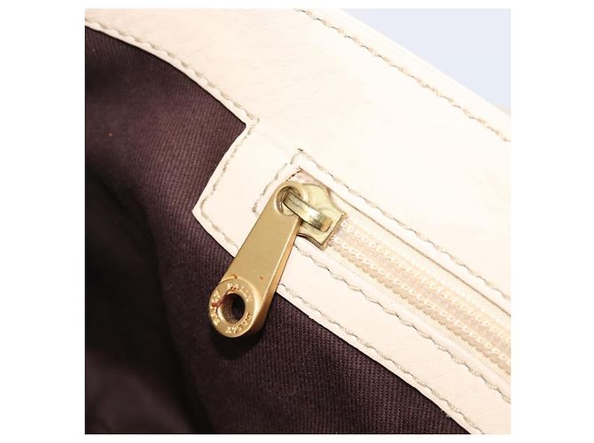 BALLY Tote Bag aus Leder Ivory Gold Auth 204370A Golden Roh - Ansicht 24