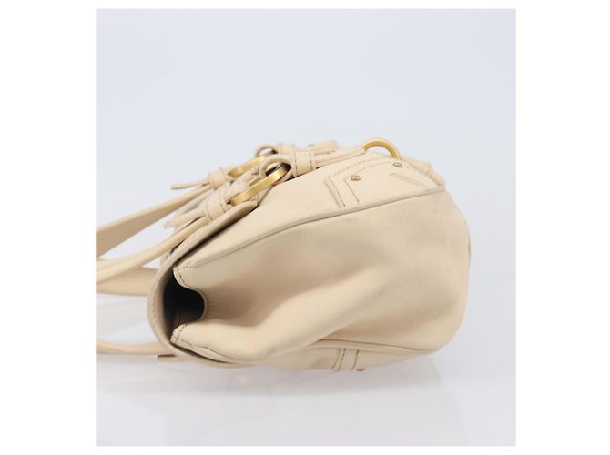 BALLY Tote Bag aus Leder Ivory Gold Auth 204370A Golden Roh - Ansicht 4