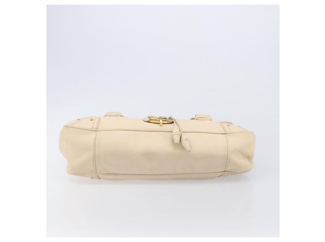 BALLY Tote Bag aus Leder Ivory Gold Auth 204370A Golden Roh - Ansicht 5