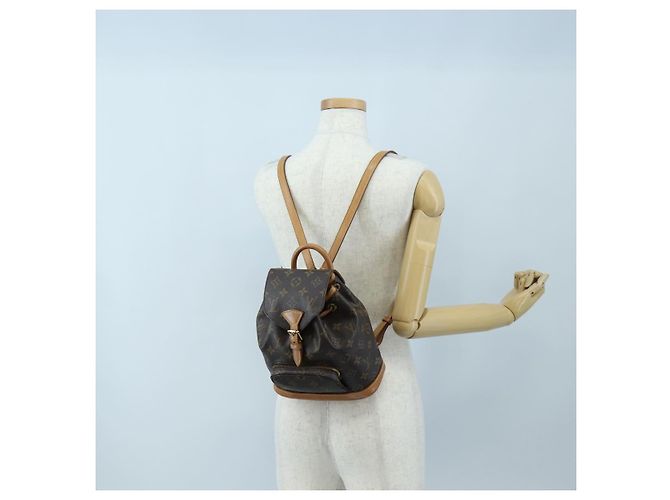 LOUIS VUITTON Monogram Montsouris PM Rucksack M51137 LV Auth 200756V Monogramm - Ansicht 29