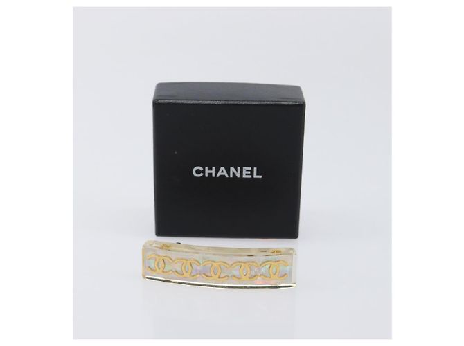 Fermi capelli CHANEL Valletta metallo Gold CC Auth 201528M D'oro - vista 12