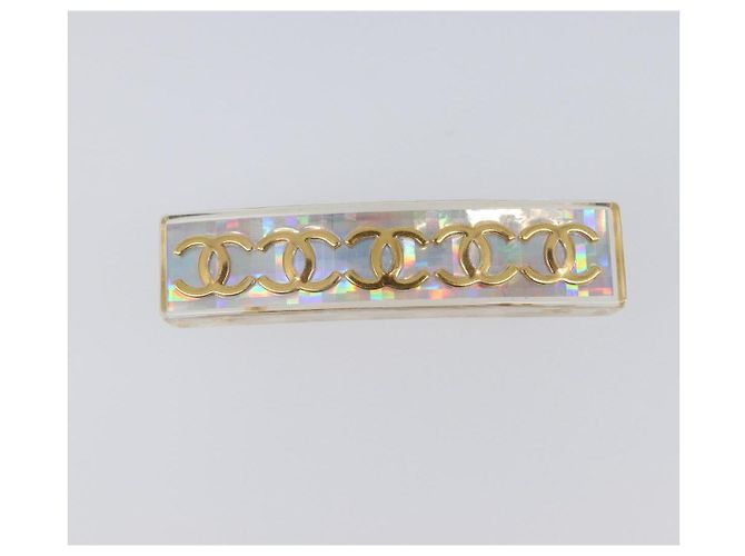 Fermi capelli CHANEL Valletta metallo Gold CC Auth 201528M D'oro - vista 13