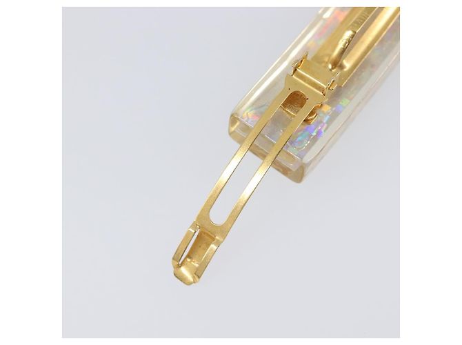 Fermi capelli CHANEL Valletta metallo Gold CC Auth 201528M D'oro - vista 14