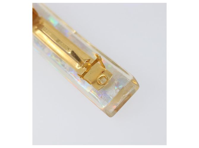 Fermi capelli CHANEL Valletta metallo Gold CC Auth 201528M D'oro - vista 16