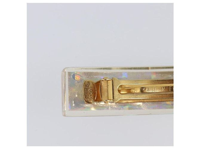 Fermi capelli CHANEL Valletta metallo Gold CC Auth 201528M D'oro - vista 6