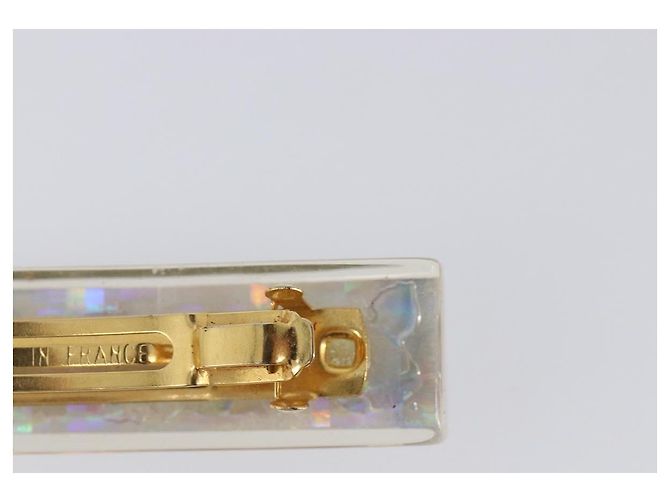 Fermi capelli CHANEL Valletta metallo Gold CC Auth 201528M D'oro - vista 8