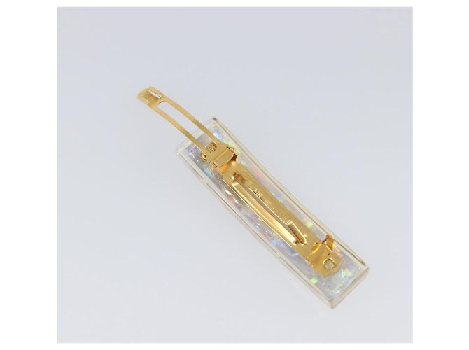 Fermi capelli CHANEL Valletta metallo Gold CC Auth 201528M D'oro - vista 9