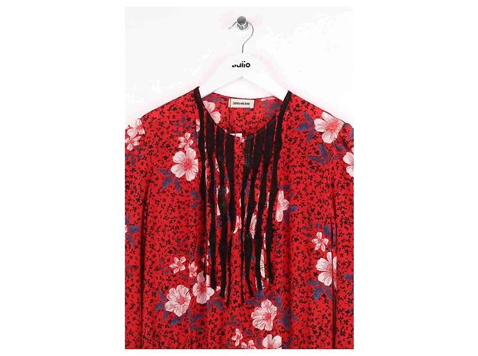 Vestido largo Remus rojo de seda Zadig & Voltaire Roja - vista 2