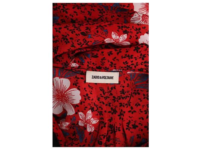 Vestido largo Remus rojo de seda Zadig & Voltaire Roja - vista 5
