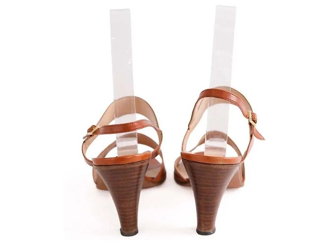 Céline leather sandals camel - view 2