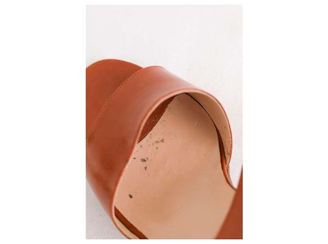 Céline leather sandals camel - view 5