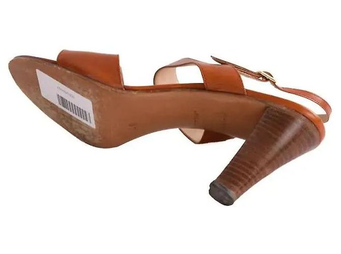 Céline leather sandals camel - view 6