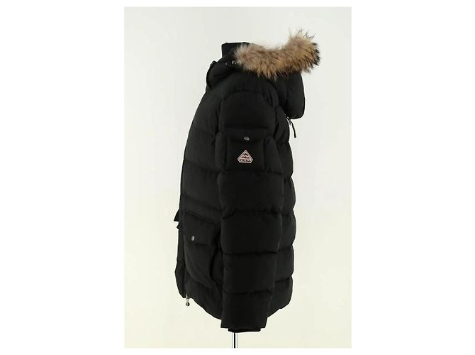 Piumino Pyrenex nero con pelliccia XXL - vista 3