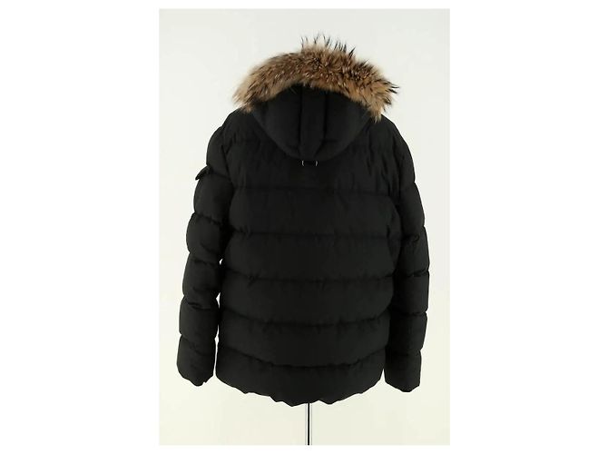 Piumino Pyrenex nero con pelliccia XXL - vista 4