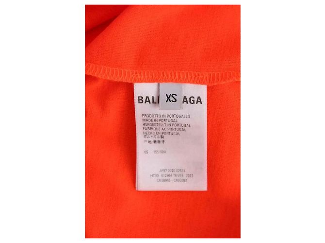 Camiseta Balenciaga naranja de algodón - vista 6