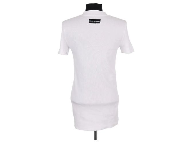 Top Marine Serre blanco de algodón XS - vista 4