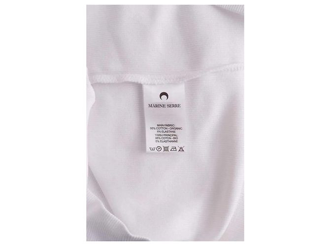 Top Marine Serre blanco de algodón XS - vista 6