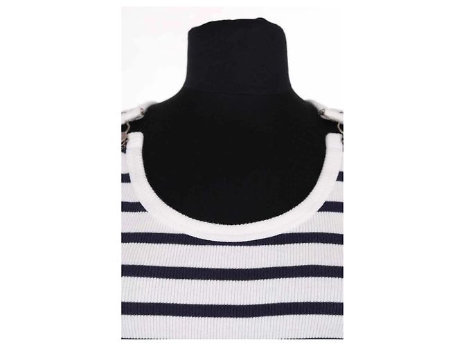 Jean Paul Gaultier Top sin mangas azul marino - vista 2
