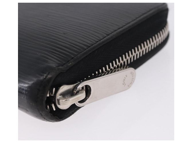 LOUIS VUITTON Epi Zippy Wallet Long Wallet Black M64838 LV Auth 167705 Nero - vista 9