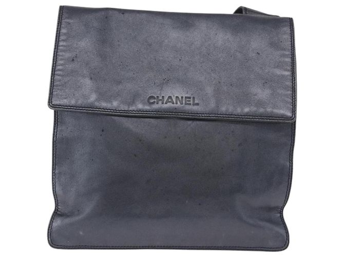 Borsa a tracolla CHANEL in pelle blu e oro CC Auth 203466A D'oro - vista 13