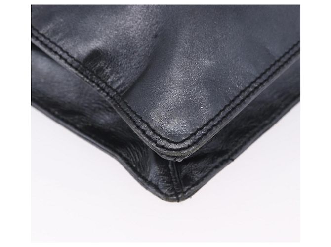Borsa a tracolla CHANEL in pelle blu e oro CC Auth 203466A D'oro - vista 17