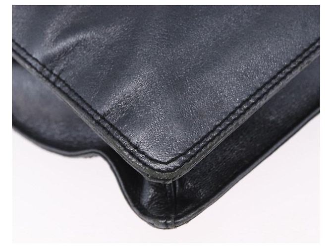 Borsa a tracolla CHANEL in pelle blu e oro CC Auth 203466A D'oro - vista 19