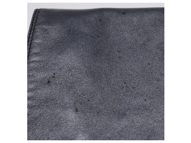Borsa a tracolla CHANEL in pelle blu e oro CC Auth 203466A D'oro - vista 2