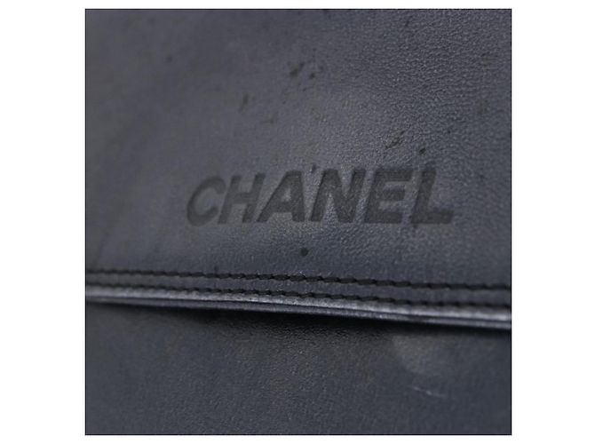 Borsa a tracolla CHANEL in pelle blu e oro CC Auth 203466A D'oro - vista 21