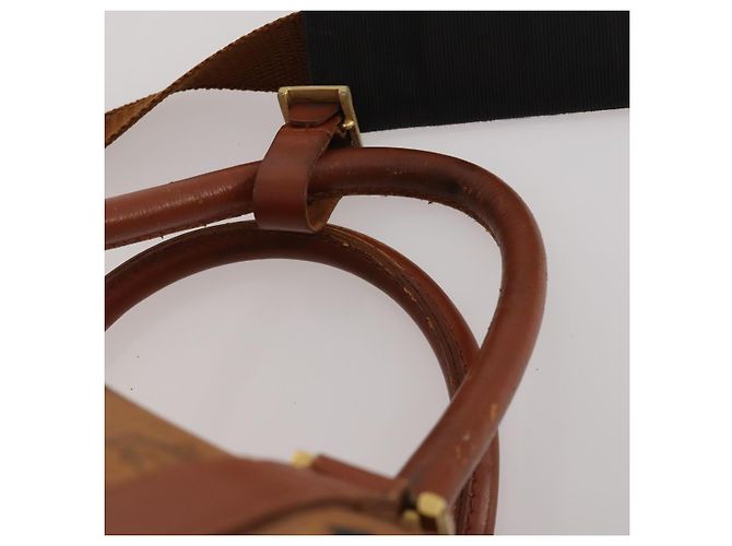 Bolso MCM Vicetos Boston PVC Cuero 2way Marrón Tono Dorado Auth 199534 Castaño - vista 9