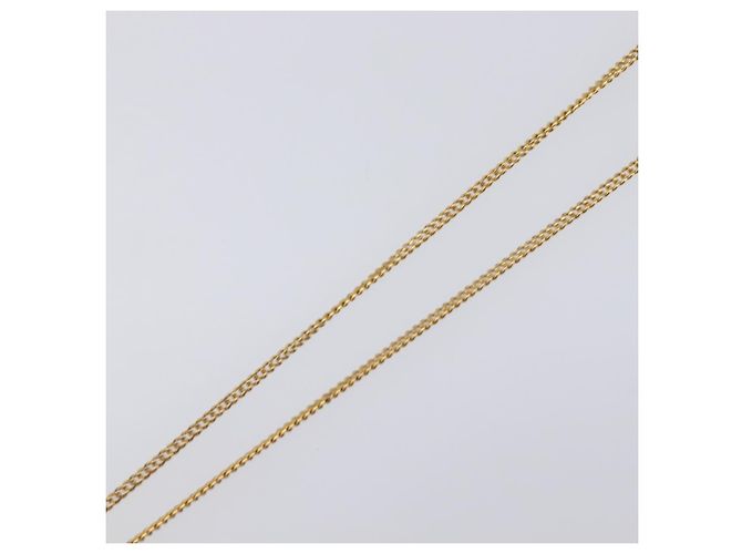 Collana Christian Dior Metallo Tono Oro Auth 203714 - vista 11