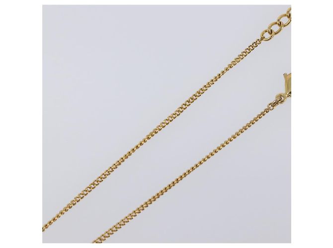 Collana Christian Dior Metallo Tono Oro Auth 203714 - vista 12