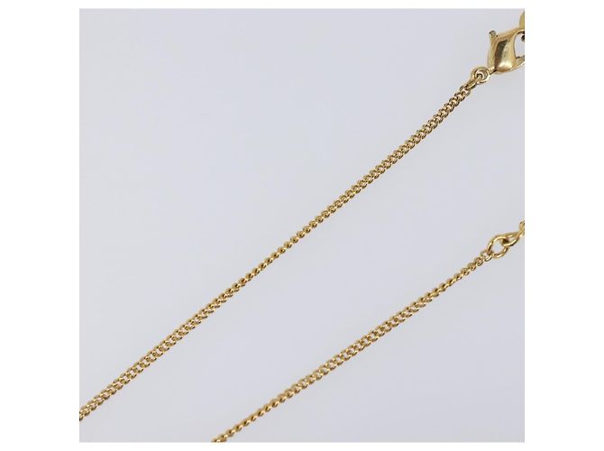 Collana Christian Dior Metallo Tono Oro Auth 203714 - vista 6