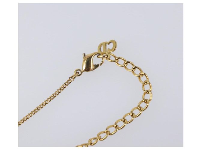 Collana Christian Dior Metallo Tono Oro Auth 203714 - vista 7