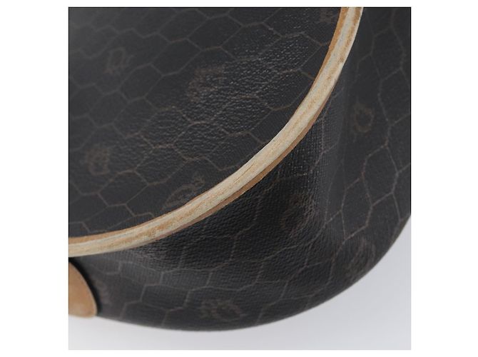Borsa a tracolla Christian Dior Honeycomb PVC Leather Nero Oro Auth 204704 - vista 18