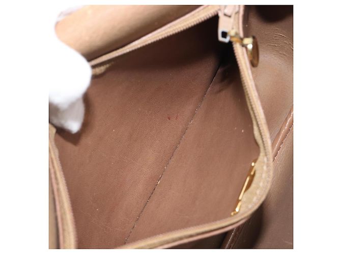 Borsa a tracolla Christian Dior Honeycomb PVC Leather Nero Oro Auth 204704 - vista 25