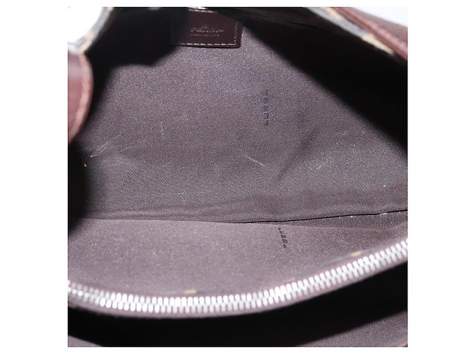 Borsa a tracolla FENDI Zucca Canvas Mamma Baguette Nero Argento Auth BA15572A - vista 10