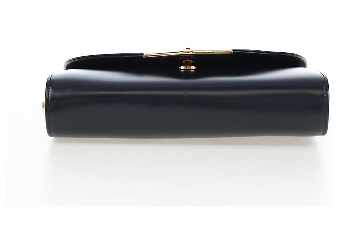 Borsa a tracolla con catena CARTIER Pelle Navy Gold Auth 201192V D'oro Blu navy - vista 5